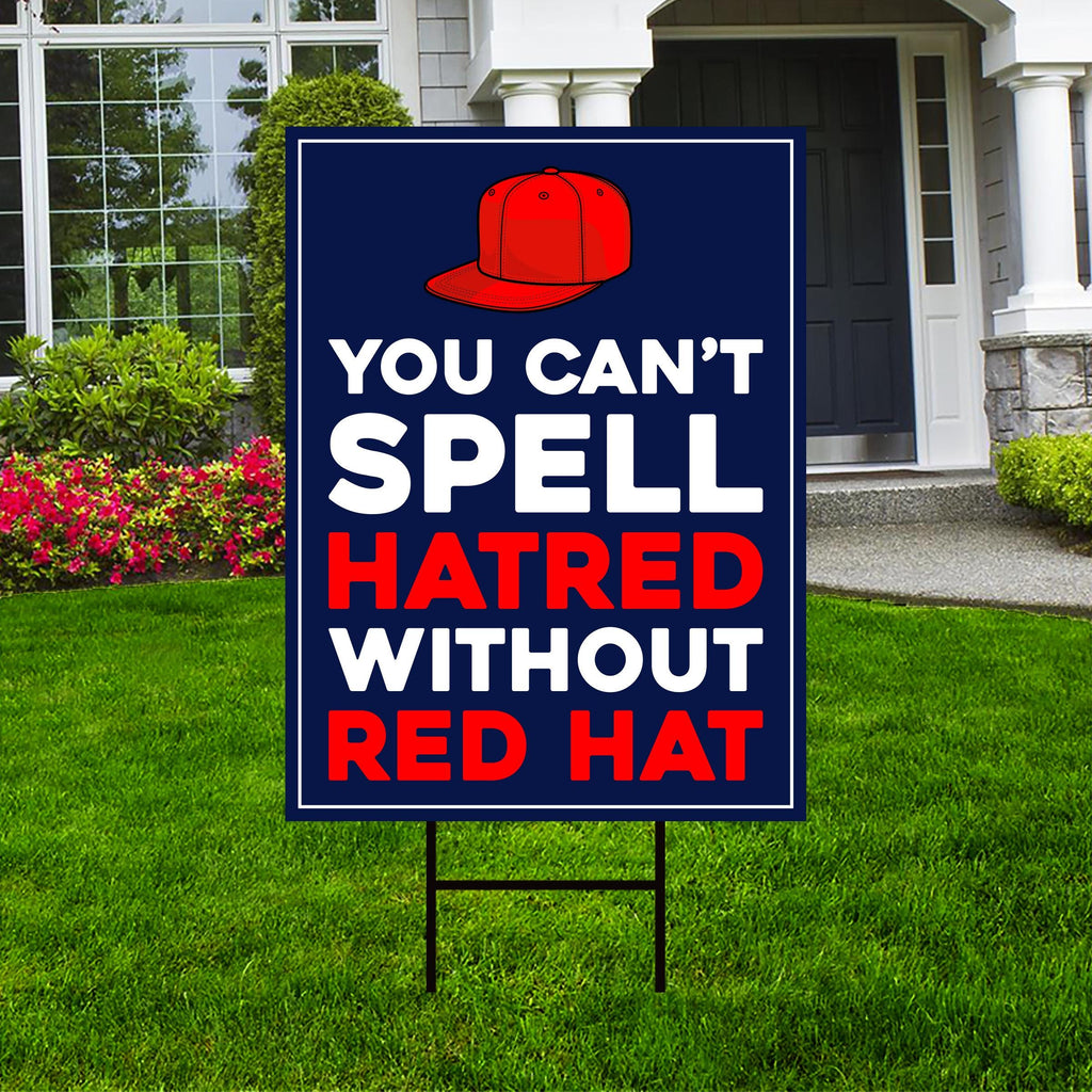 No Kings In America Yard Sign - Resist Hate Lawn Sign, Anti-Trump Sign