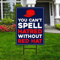 No Kings In America Yard Sign - Resist Hate Lawn Sign, Anti-Trump Sign