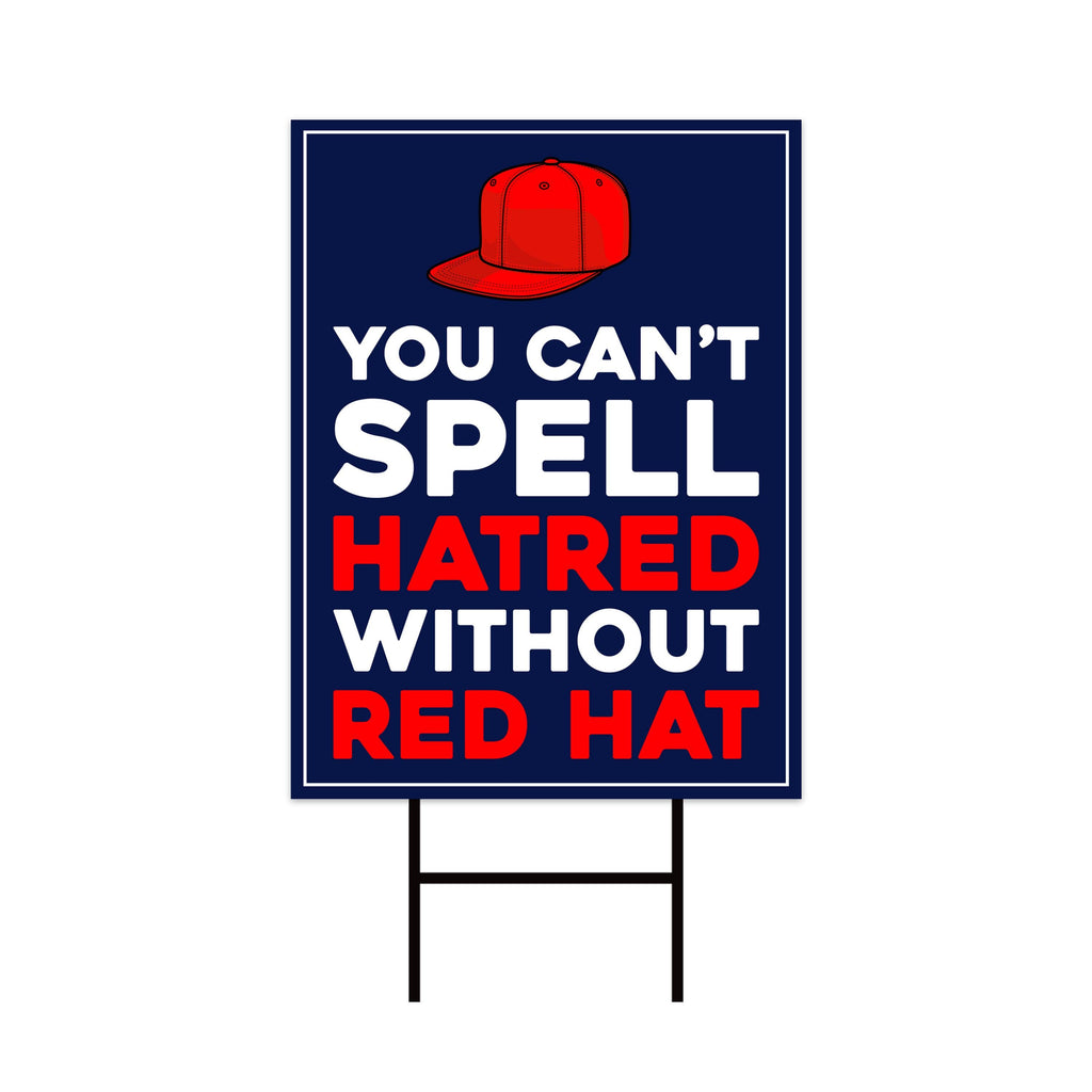 No Kings In America Yard Sign - Resist Hate Lawn Sign, Anti-Trump Sign