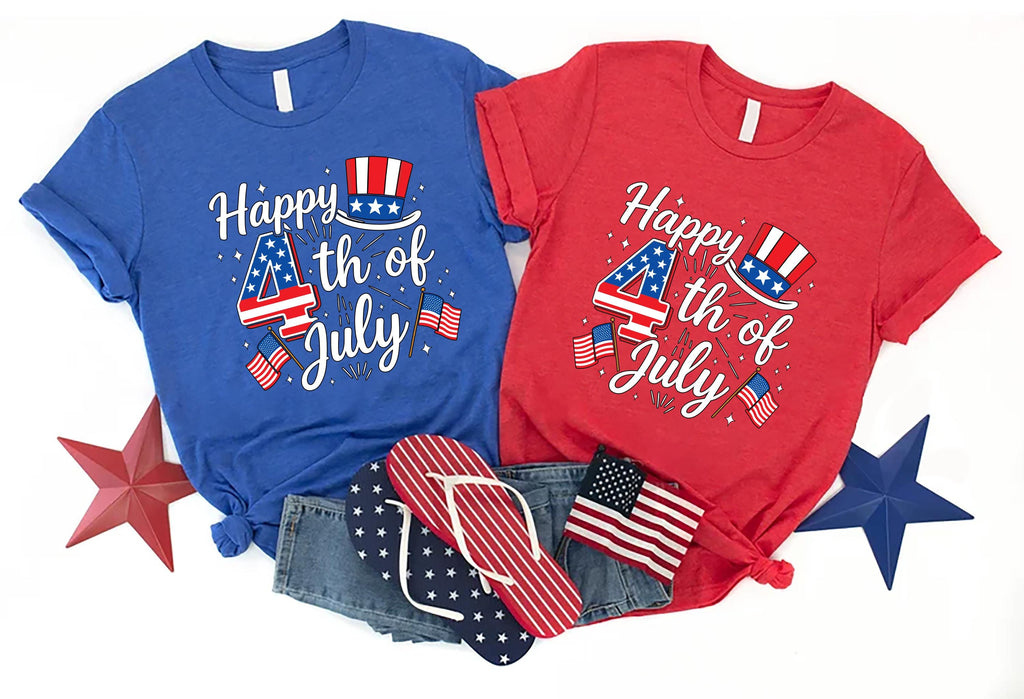 Happy 4th of July Short Sleeve T-Shirt