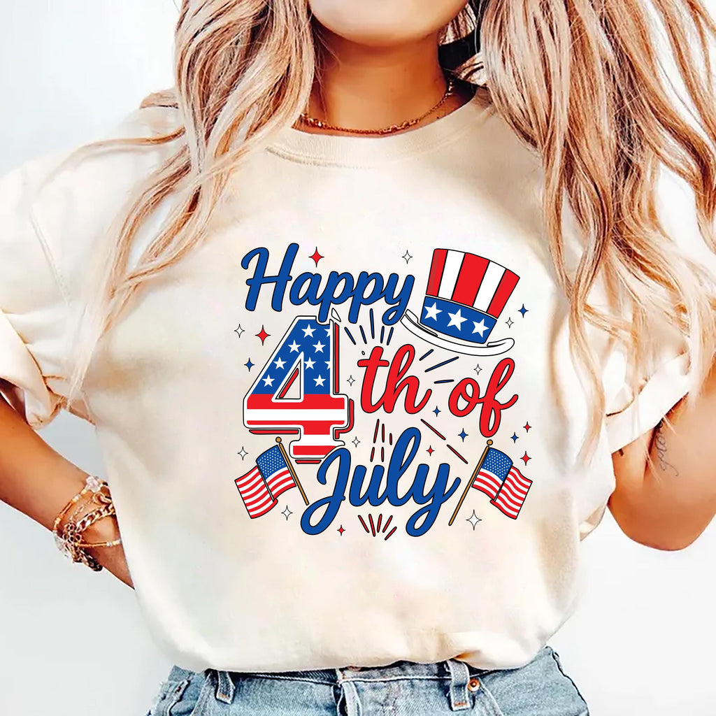 Happy 4th of July Short Sleeve T-Shirt