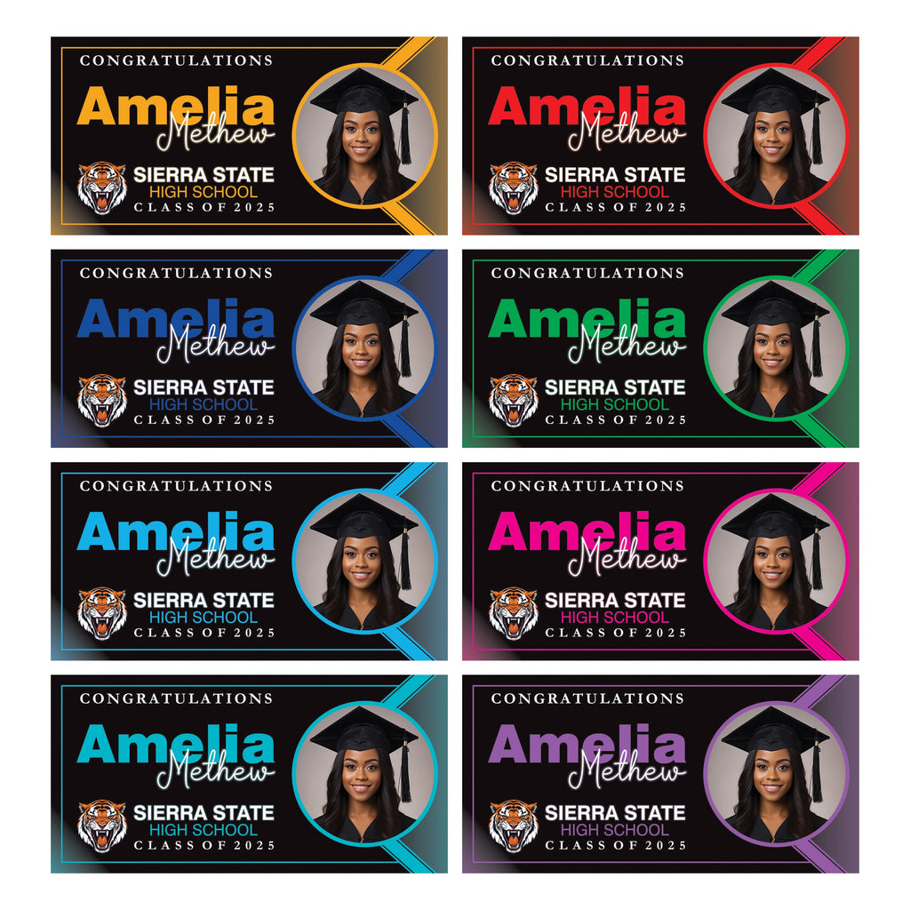 Graduation 2025 Personalized Banner Sign With Photo - 13 Oz Heavy Duty Waterproof Class of 2025, Graduation Vinyl Banner With Metal Grommets