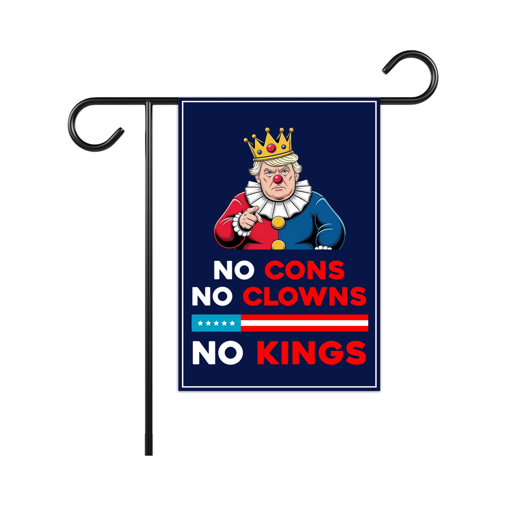 No Kings In America Garden Flag, 12x18 Inch Double Sided, Resist Hate Flag