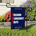 Freedom Democracy Truth Garden Flag, Double Sided, Freedom Democracy Truth, Anti-Trump Flag