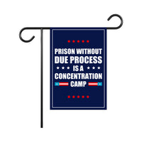 Due Process Resist No Kings Garden Flag, 12x18 Inch Double Sided, Resist Hate, Anti-Trump Flag