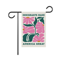 Immigrants Make America Great Land Garden Flag, Double Sided, Resist Hate Flag