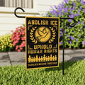 Abolish ICE Garden Flag, Double Sided, Keep the Immigrants, Deport the Racists Flag