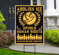 Abolish ICE Yard Sign, Keep the Immigrants, Deport the Racists Lawn Sign