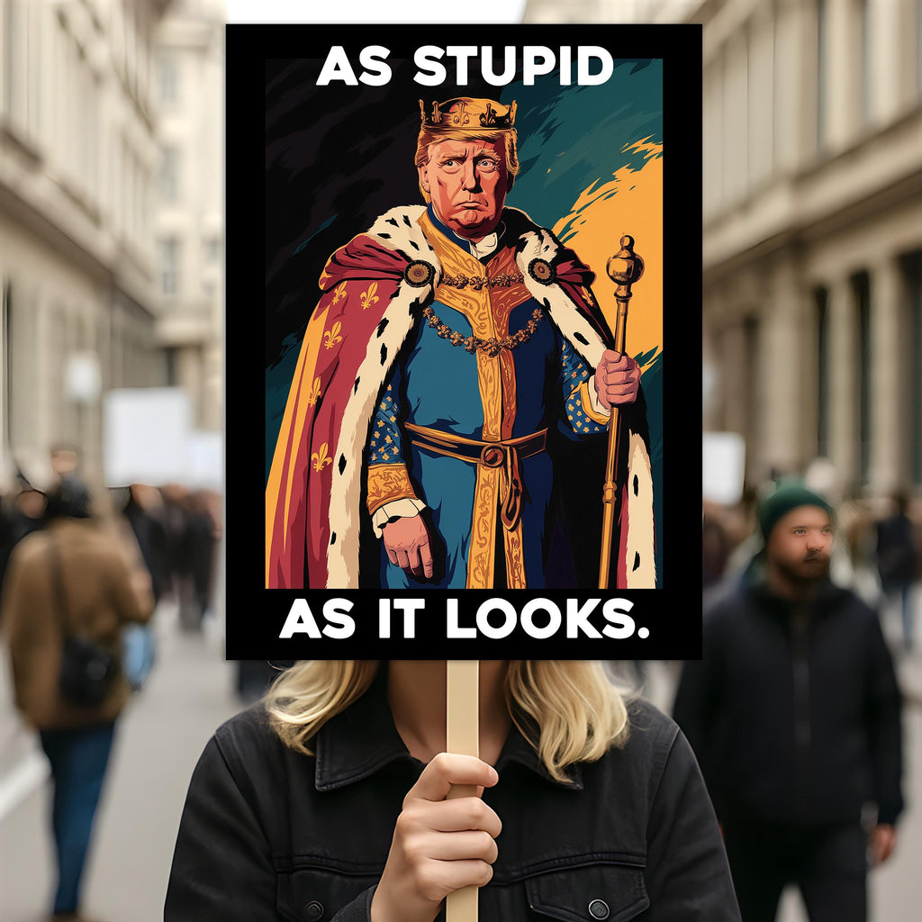 As Stupid As It Looks Protest Sign, Anti-Trump Resistance, Political Activist Protest Poster