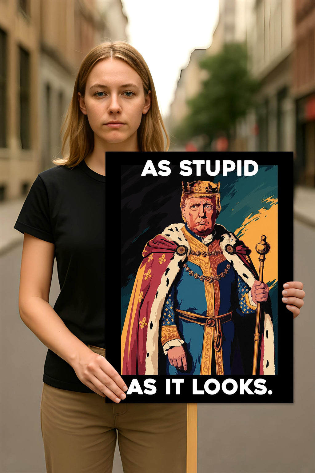 As Stupid As It Looks Protest Sign, Anti-Trump Resistance, Political Activist Protest Poster