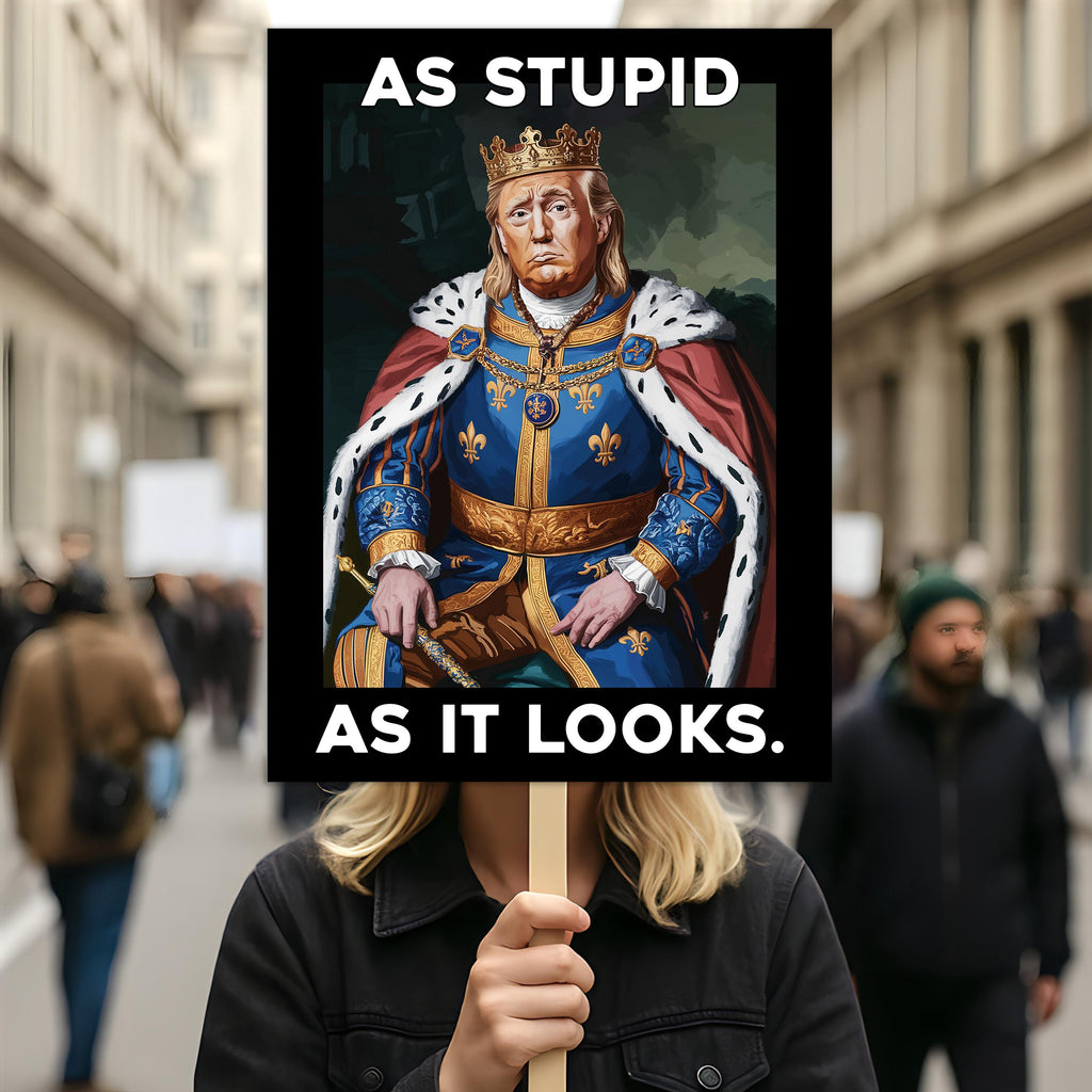 As Stupid As It Looks Protest Sign, Anti-Trump Resistance, Political Activist Protest Poster