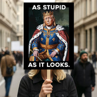 As Stupid As It Looks Protest Sign, Anti-Trump Resistance, Political Activist Protest Poster