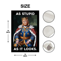 As Stupid As It Looks Garden Flag, 12x18 Inch Double Sided, Resist Hate Flag