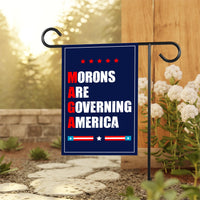 Morons Are Governing America Garden Flag, Double Sided, Resist Hate Flag, Anti-Trump Flag