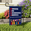 Morons Are Governing America Garden Flag, Double Sided, Resist Hate Flag, Anti-Trump Flag