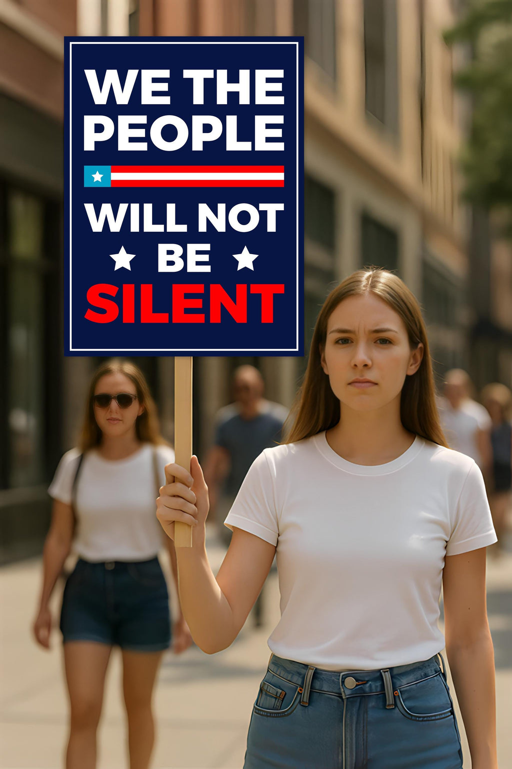 We the People Protest Sign, Anti-Trump Resistance, Political Activist Protest Poster