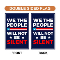 We the People Garden Flag, 12x18 Inch Double Sided, Resist Hate Flag