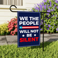 We the People Garden Flag, 12x18 Inch Double Sided, Resist Hate Flag