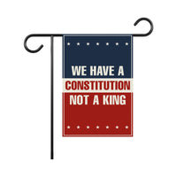 No Kings In America Garden Flag, 12x18 Inch Double Sided, Resist Hate Flag, Anti-Trump Flag, Resist Racism Flag, Resist Fascism Flag