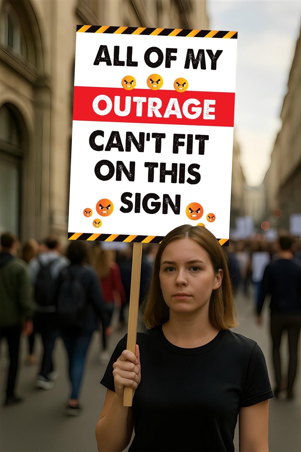 No Kings In America Protest Sign, Anti-Trump Resistance