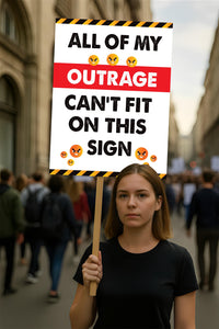 No Kings In America Protest Sign, Anti-Trump Resistance