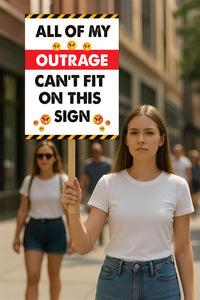 No Kings In America Protest Sign, Anti-Trump Resistance