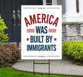 America Was Built By Immigrants Yard Sign - Resist Hate Lawn Sign, Anti-Trump