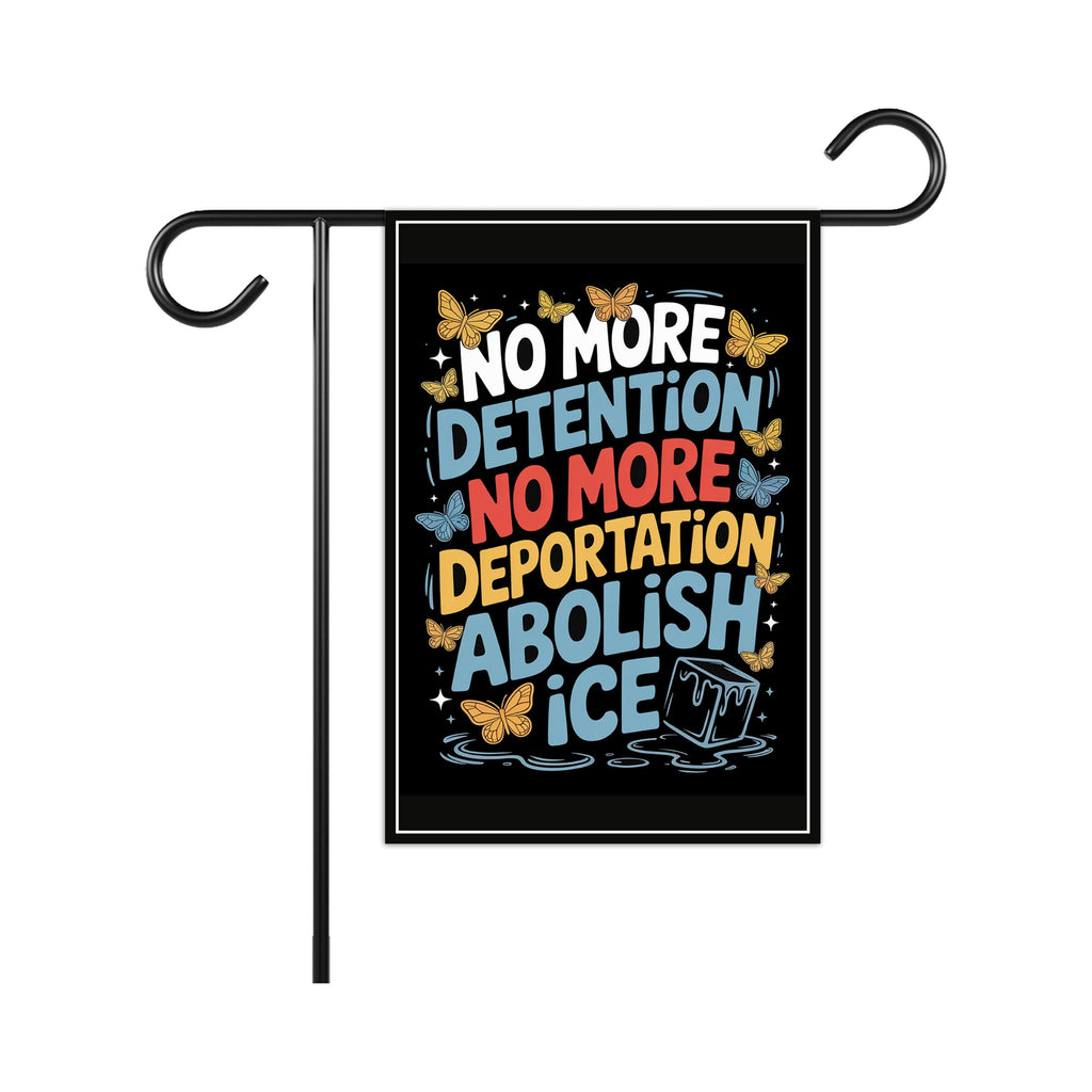 Abolish ICE Protest Garden Flag, 12x18 Inch Double Sided