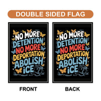 Abolish ICE Protest Garden Flag, 12x18 Inch Double Sided