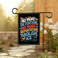 Abolish ICE Protest Garden Flag, 12x18 Inch Double Sided