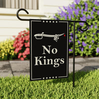 We The People, No Kings in America Protest Garden Flag, Double Sided, Resist Hate