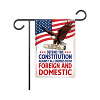 Defend the Constitution, No Kings In America Protest Garden Flag, Double Sided