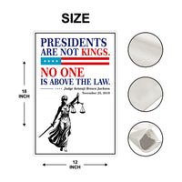No Kings In America Garden Flag, 12x18 Inch Double Sided, Resist Hate Flag