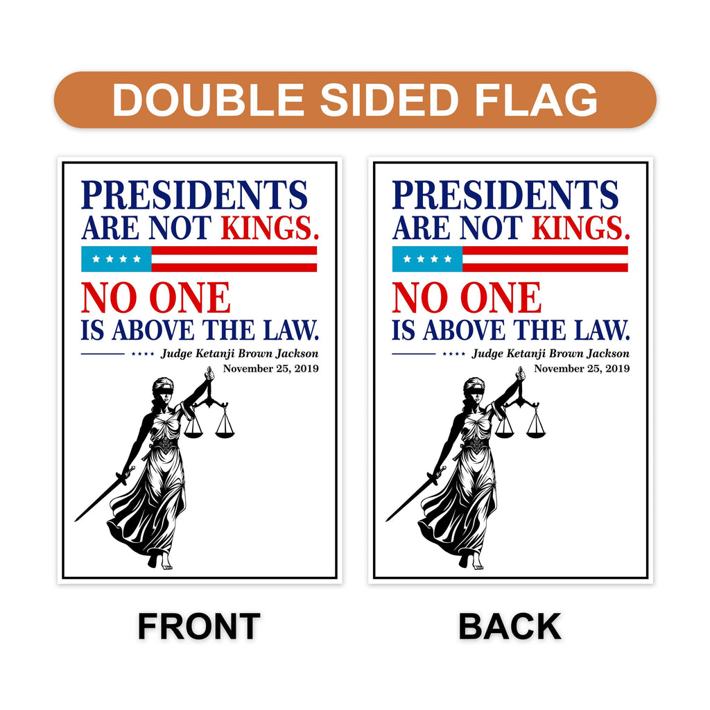 No Kings In America Garden Flag, 12x18 Inch Double Sided, Resist Hate Flag