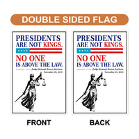 No Kings In America Garden Flag, 12x18 Inch Double Sided, Resist Hate Flag