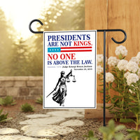 No Kings In America Garden Flag, 12x18 Inch Double Sided, Resist Hate Flag