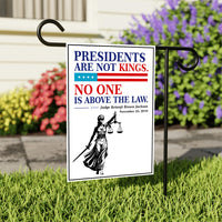 No Kings In America Garden Flag, 12x18 Inch Double Sided, Resist Hate Flag