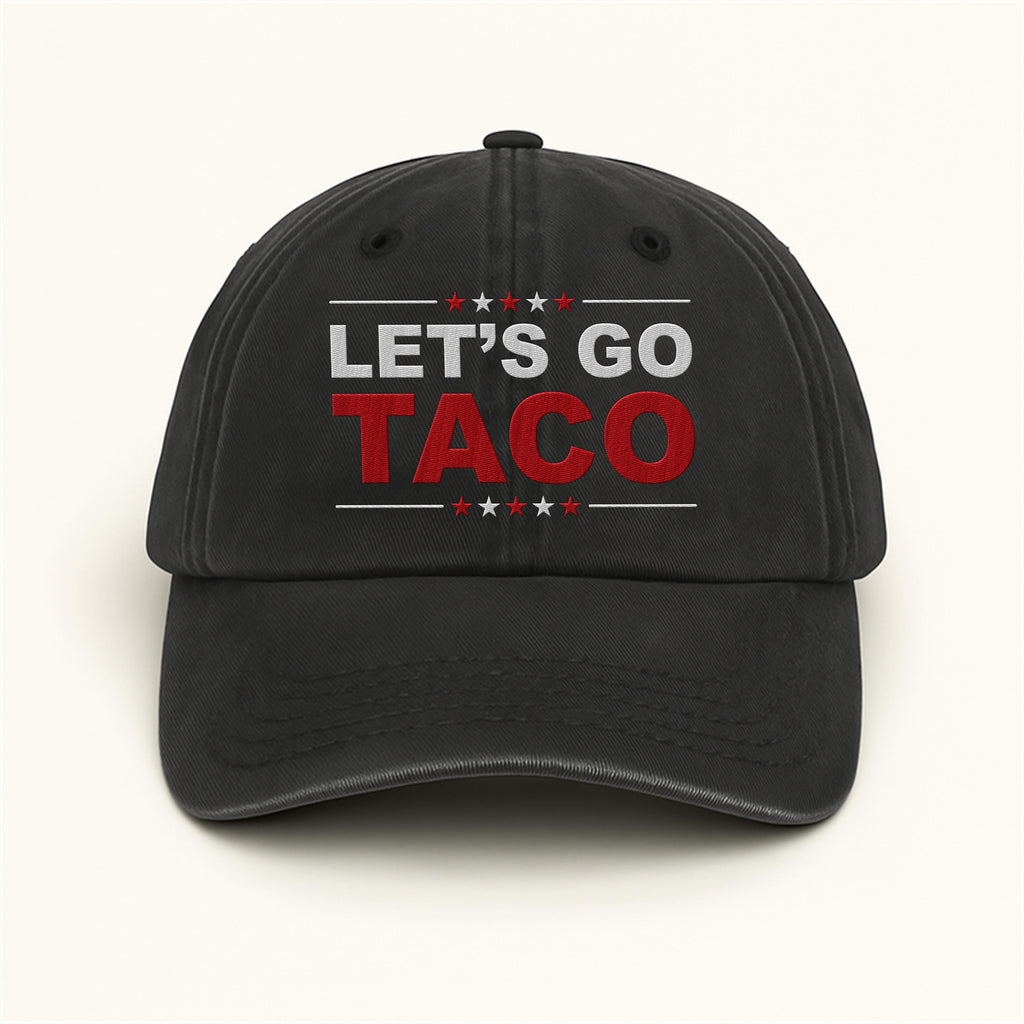 Taco Trump Always Chickens Out Embroidered Hat, Gift For Anti MAGA, Anti-Trump Hat