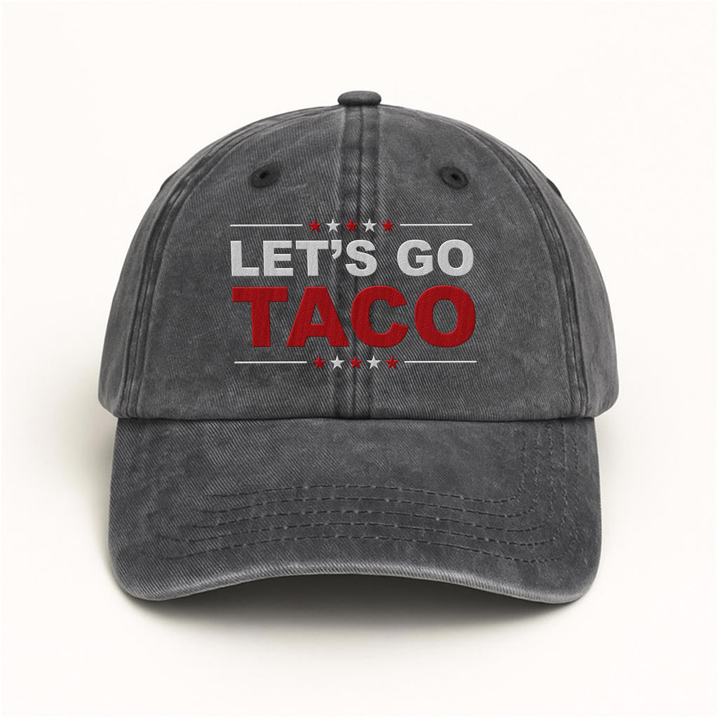 Taco Trump Always Chickens Out Embroidered Hat, Gift For Anti MAGA, Anti-Trump Hat