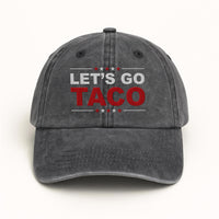 Taco Trump Always Chickens Out Embroidered Hat, Gift For Anti MAGA, Anti-Trump Hat