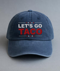 Taco Trump Always Chickens Out Embroidered Hat, Gift For Anti MAGA, Anti-Trump Hat