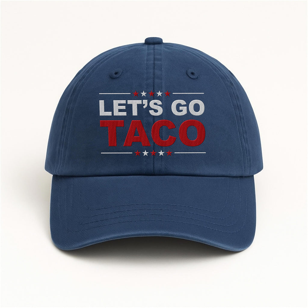 Taco Trump Always Chickens Out Embroidered Hat, Gift For Anti MAGA, Anti-Trump Hat