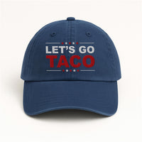 Taco Trump Always Chickens Out Embroidered Hat, Gift For Anti MAGA, Anti-Trump Hat
