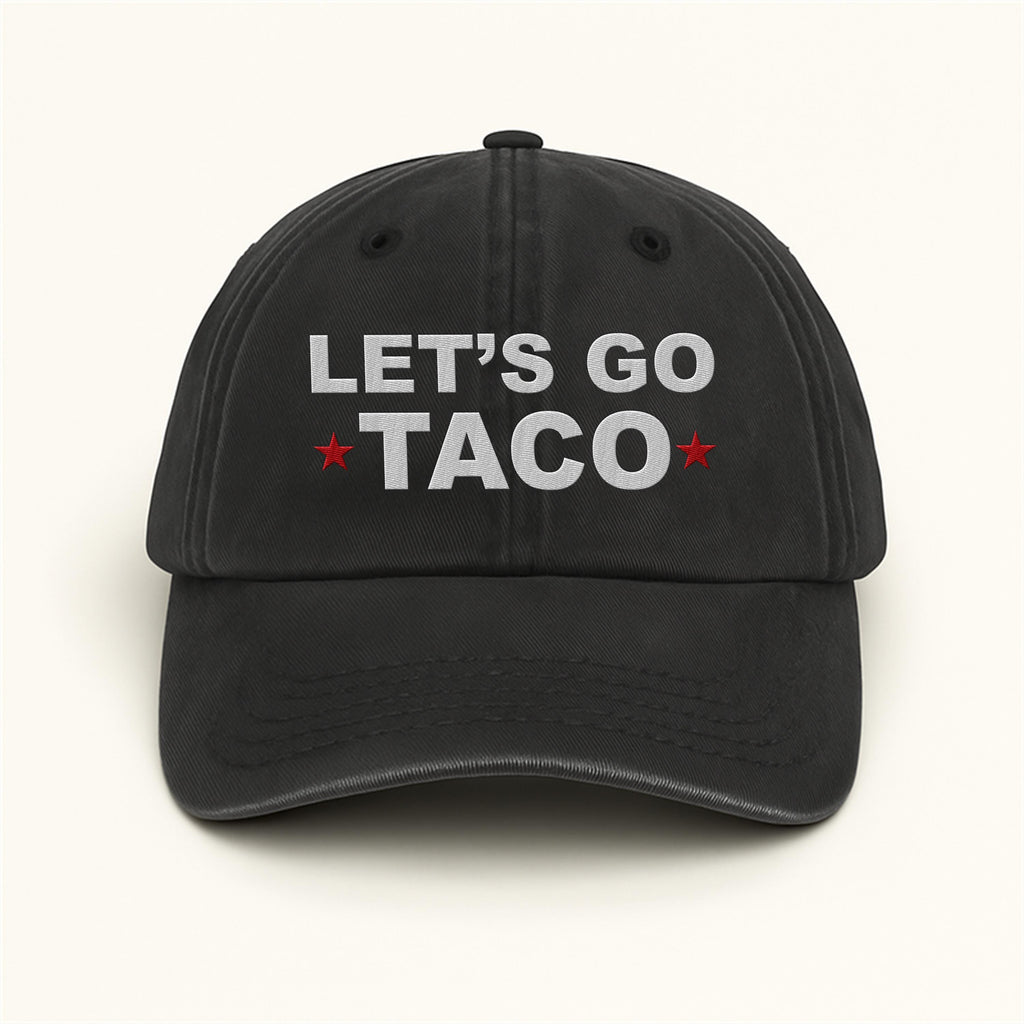 Taco Trump Always Chickens Out Embroidered Hat, Gift For Anti MAGA, Anti-Trump Hat