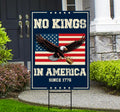 No Kings In America Yard Sign - Resist Hate Lawn Sign, Anti-Trump Sign, Resist Racism
