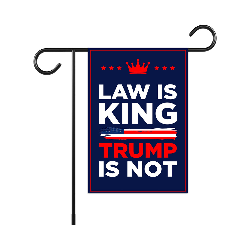 No Kings In America Garden Flag, 12x18 Inch Double Sided, Resist Hate Flag