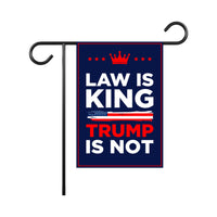 No Kings In America Garden Flag, 12x18 Inch Double Sided, Resist Hate Flag