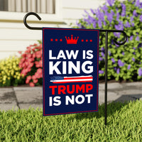 No Kings In America Garden Flag, 12x18 Inch Double Sided, Resist Hate Flag