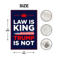 No Kings In America Garden Flag, 12x18 Inch Double Sided, Resist Hate Flag