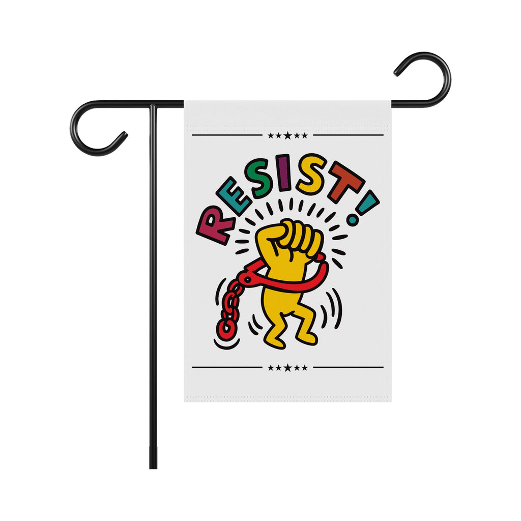 Rejecting Kings Since 1776 Garden Flag, 12x18 Inch Double Sided, Resist Hate, Anti-Trump Sign, Resist Racism Flag, Resist Fascism Sign